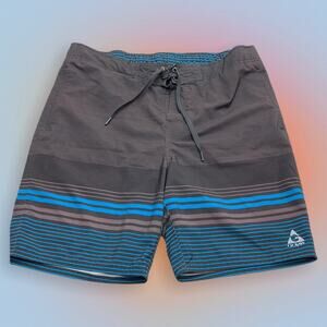 GERRY Men’s XL Black Blue Swim Trunks